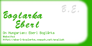 boglarka eberl business card